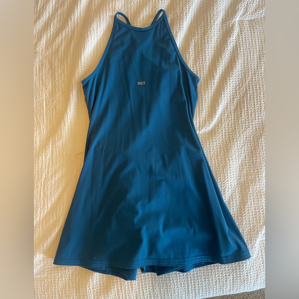 SET ACTIVE SCUPLTFLEX dress - blue workout dress